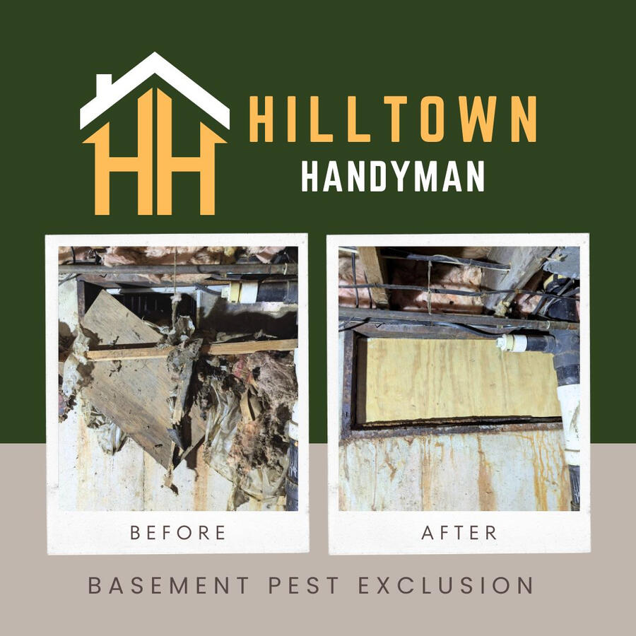 Before and after pest exclusion Before and after pest exclusion