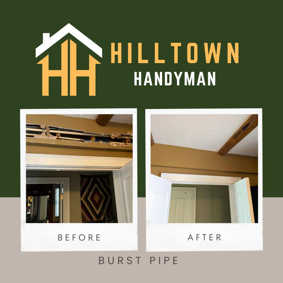 Before and after burst pipe 2 Before and after burst pipe 2